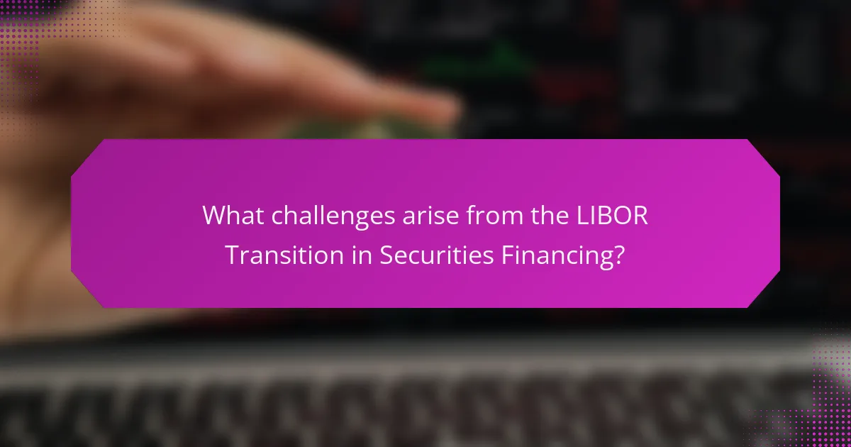 What challenges arise from the LIBOR Transition in Securities Financing?